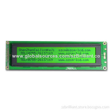 40-character x 4 Lines STN Character LCD Module, Serial Parallel Interface, Wide Temperature, Cob
